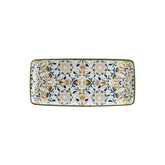 Tenango 13.5" x 6" x h:0.75" Rectangular Decorated Porcelain Platter (Set of 2)